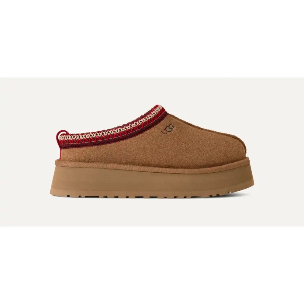 NWOT UGG Tazz Platform Slippers Chestnut Women’s Size 6